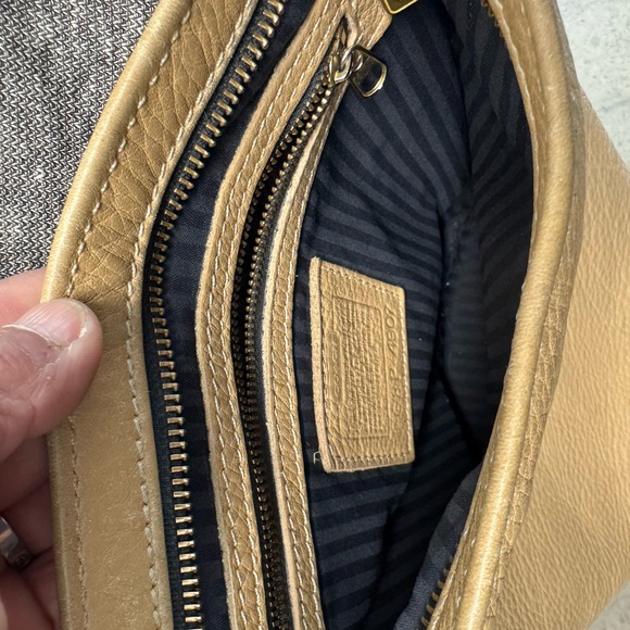 Coach Leather Shoulder Bag in Taupe - Picture 9 of 11